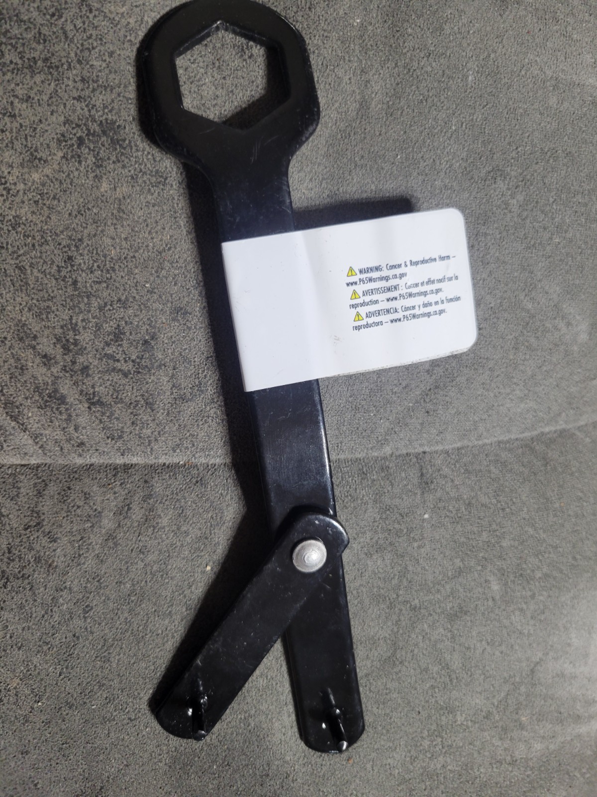 Forney 73148 Black Adjustable Spanner Wrench for Sanding Pad Nuts 5/8 in.-11