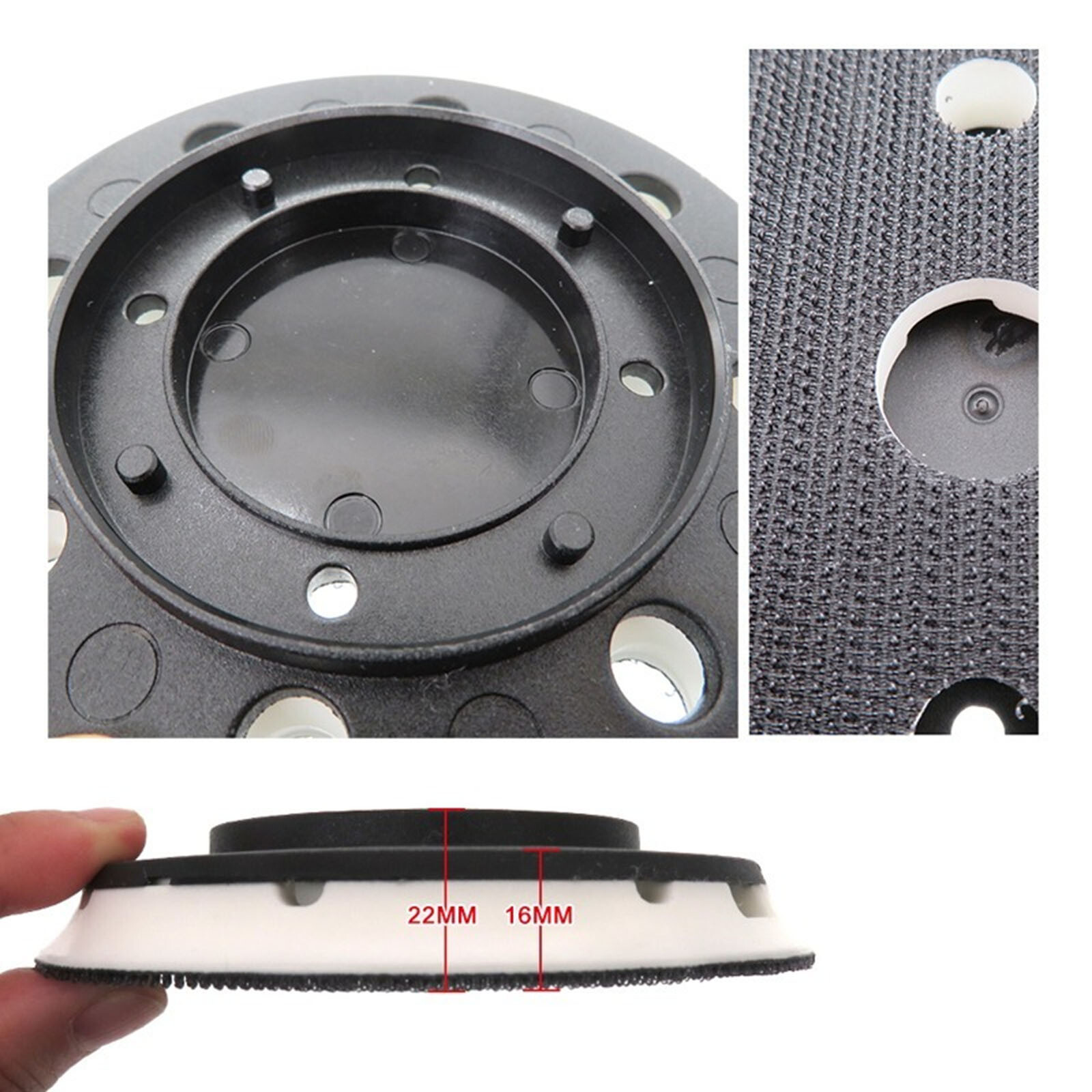 5 Inches 8 Holes 4 Eyelets Sticky Buckle Grinding Tray Polishing Tray