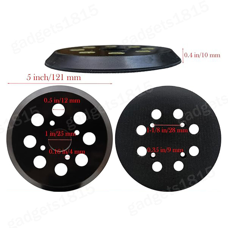 1pc 5″ 8 Hole Hook&Loop Sanding Sander Pad for Craftsman 315112180 315279870