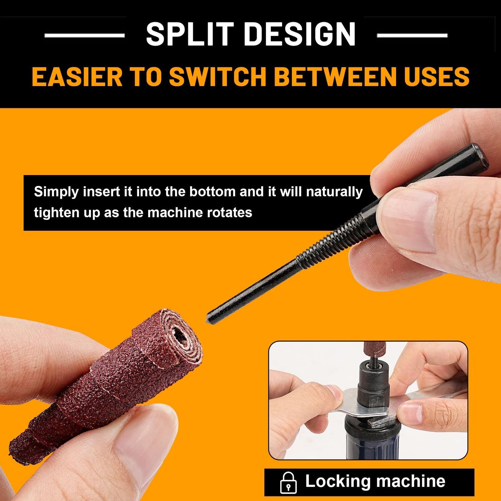 52Pcs 1/4 Sanding Burr Set 1/4 Shank Die Grinder Sanding Bits Aluminum Oxide …