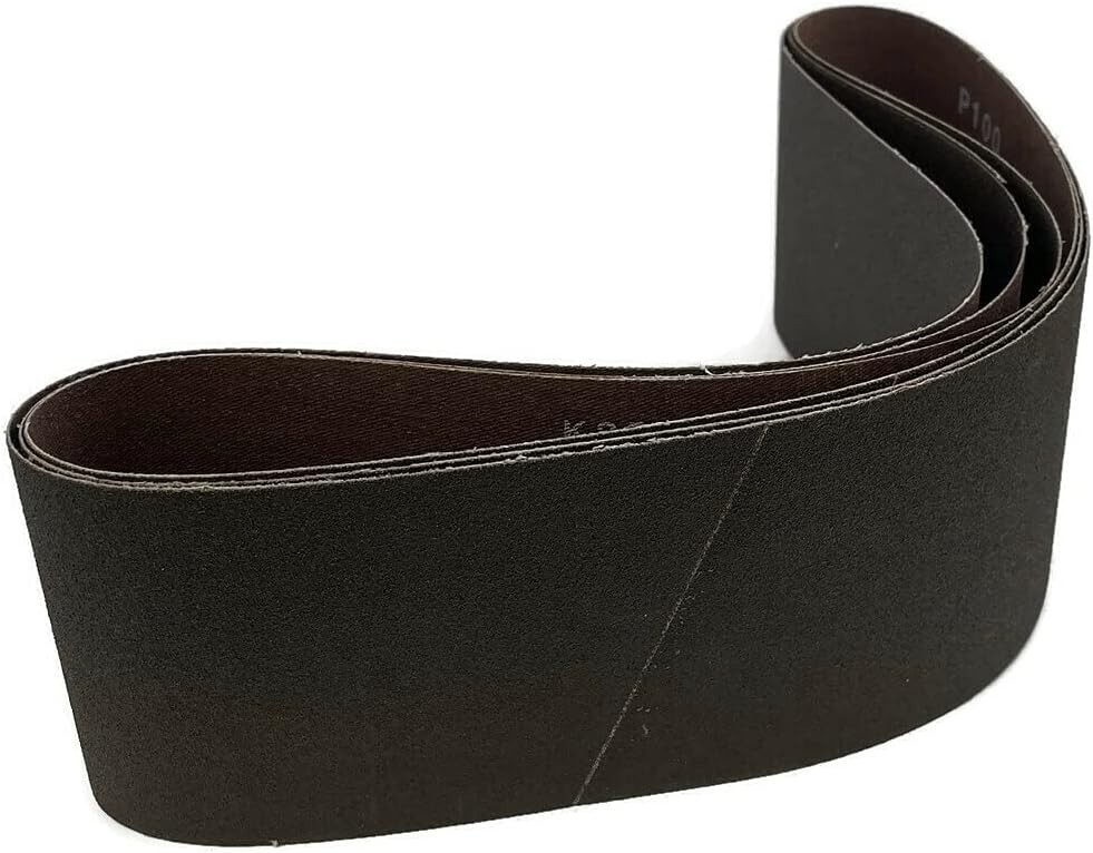 Versatile 120 Grit Sanding Belts 6″ x 48″ – Pack of 3 for Efficient Finishing