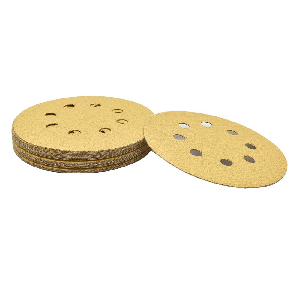 80 Grit 5 inch Dia 8 Holes PSA Sanding Pad Paper – 25/Pack – SD586P
