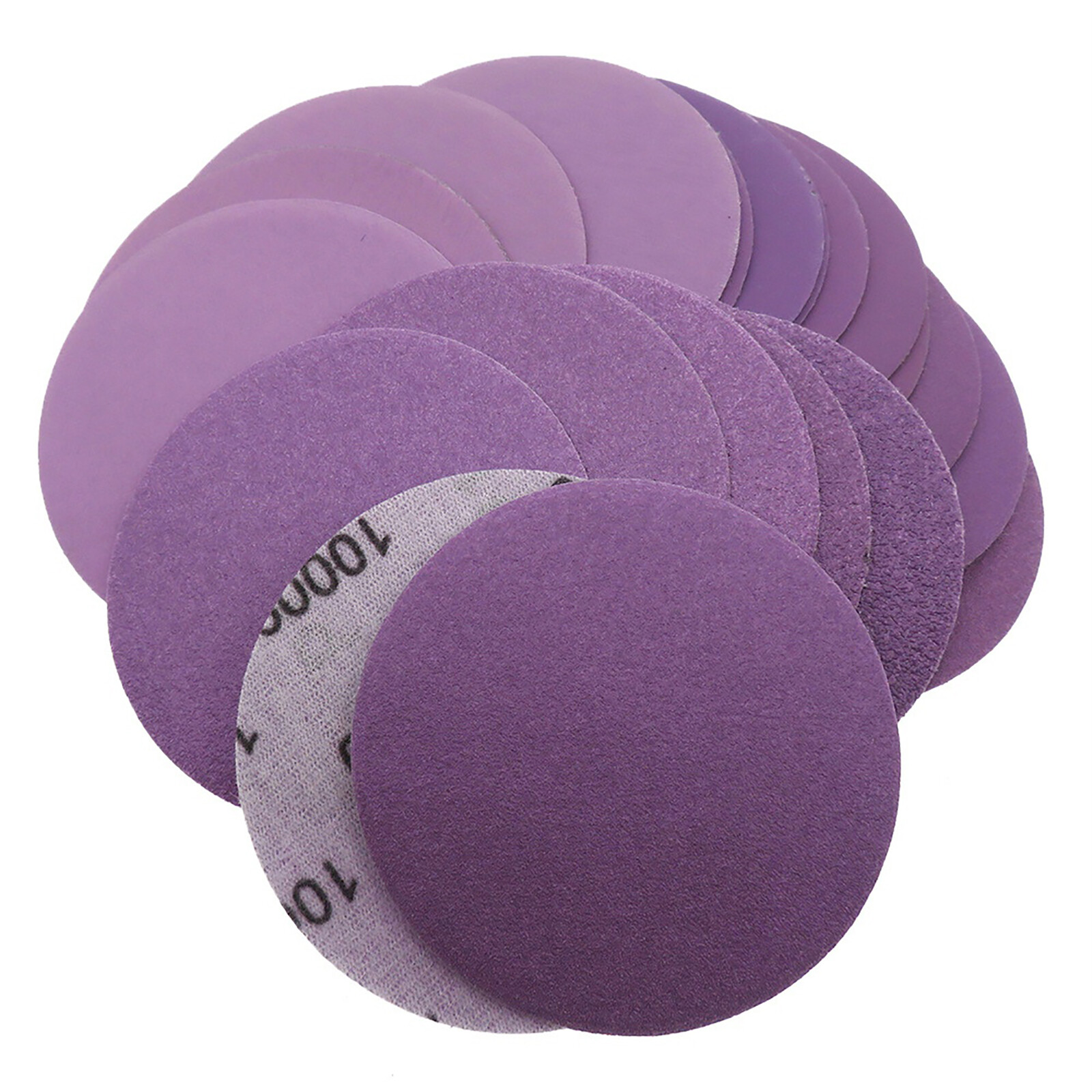 75mm 3 inch Sanding Discs Hook and Loop Pads 60-10000 Grit Wet Dry Sandpaper