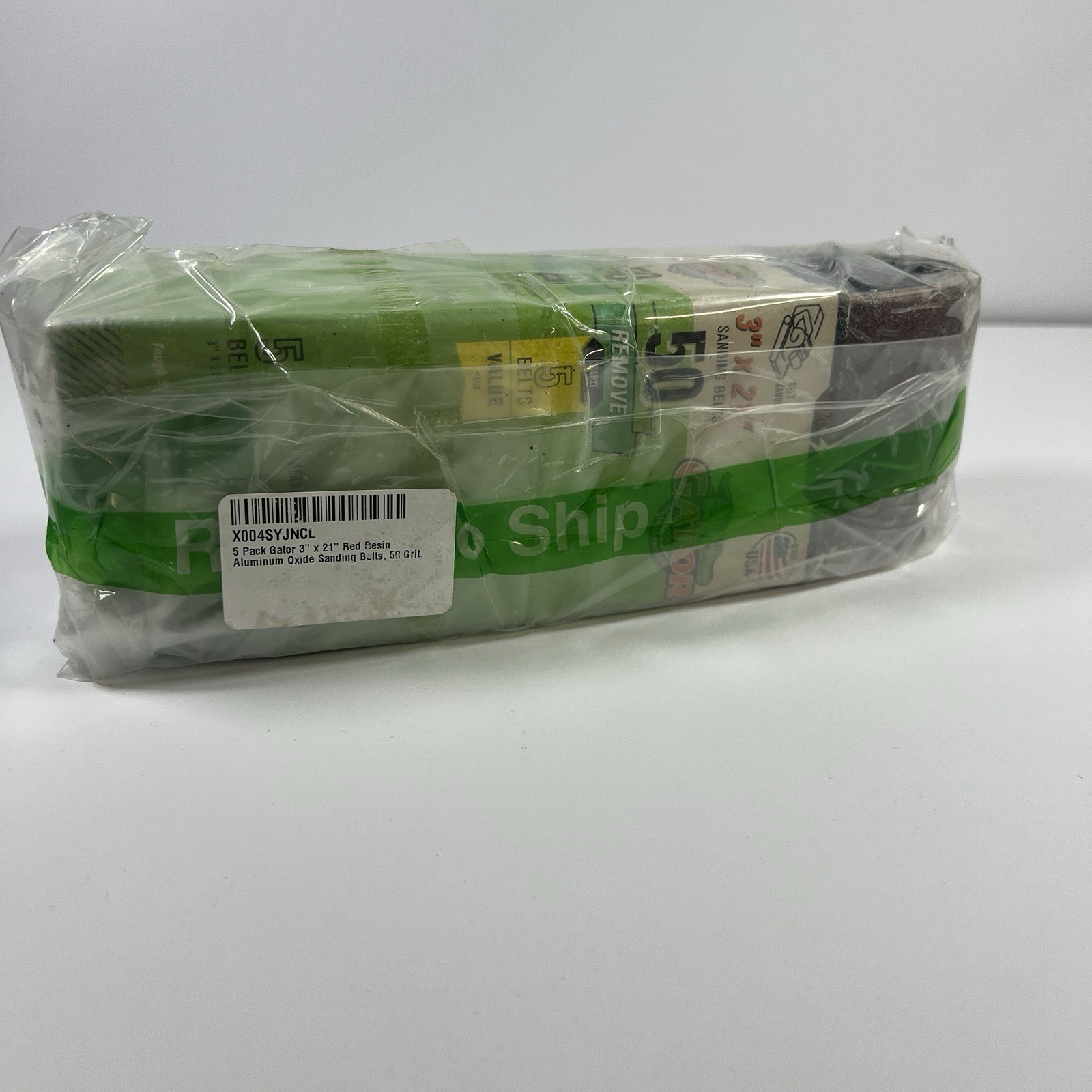 Gator 3 in. X 18 in. Sanding Belt 50 Grit Coarse 5 Pk NEW