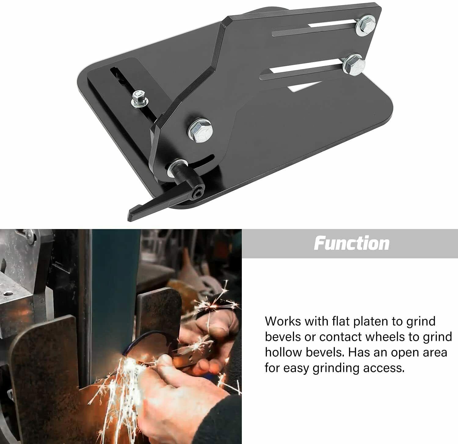 2×72″ Knife Bevel Grinding Jig Tool Rest OBM Belt Grinder Tilt Table Flat Platen
