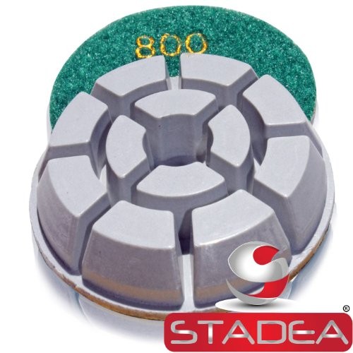 floor polishing pads for concrete stone by – Grit 3000 Pack of 1