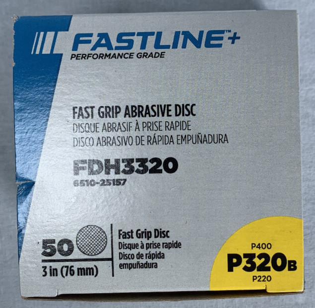 NEW Box of (50) 3″ Fast Grip Abrasive Disc P320B Fastline FDH3320