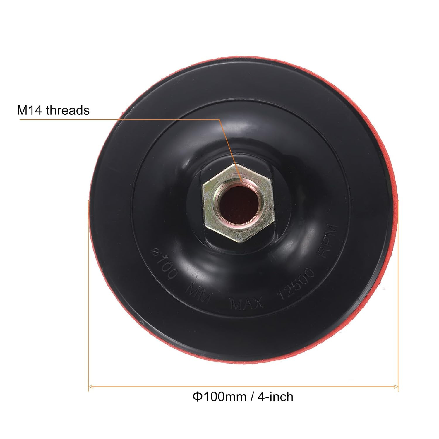 4 Inch Hook and Loop Backing Sanding Pads with M14 Thread for Diamond