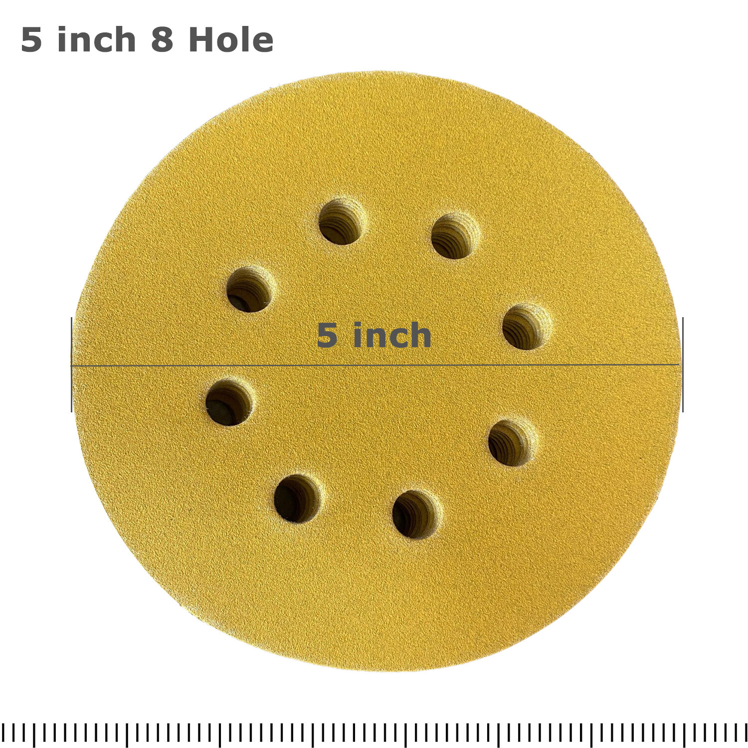 60 80 120 150 220 Grit 5″ Sanding Discs Orbital Sander Paper Sheet Hook Loop Pad