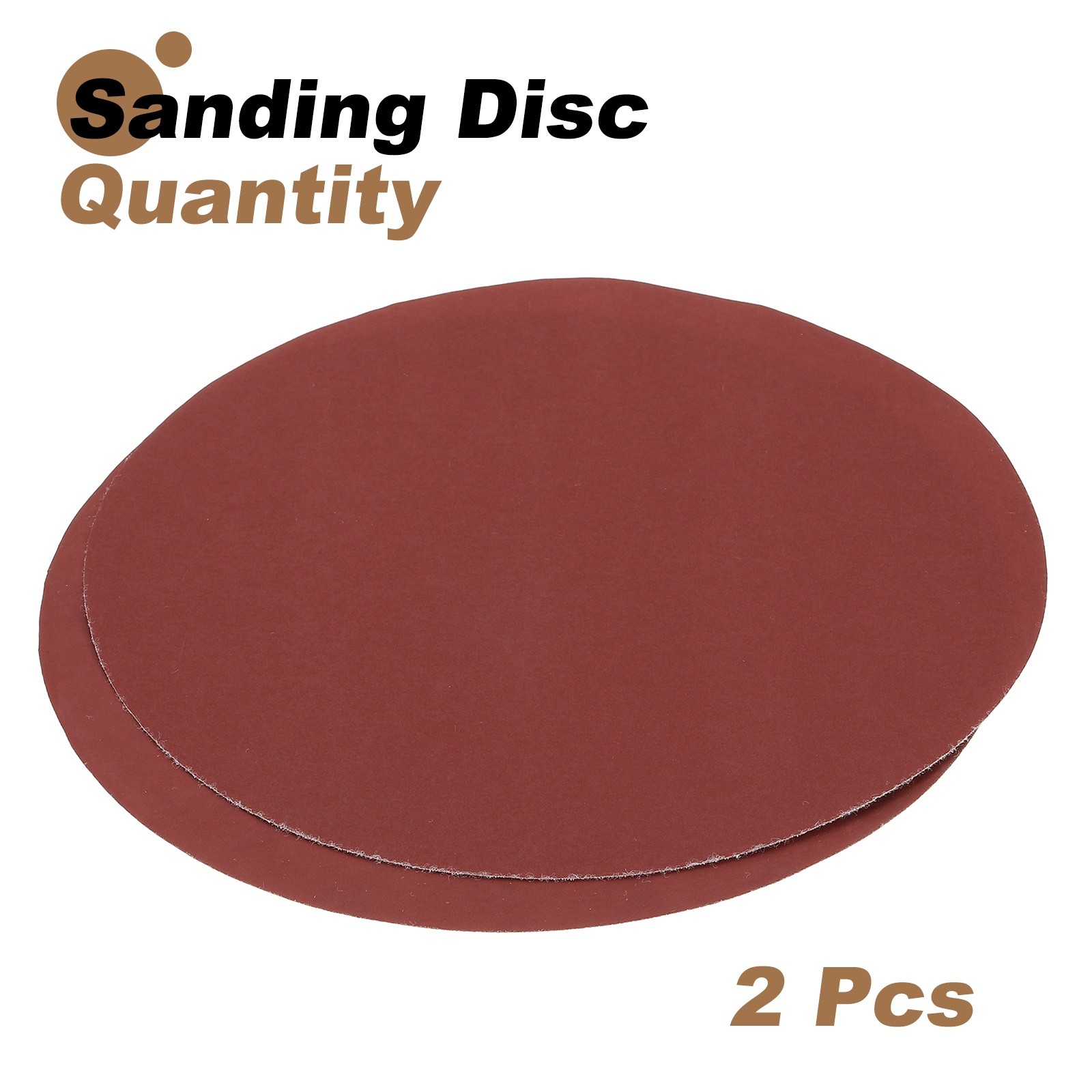 2pcs 10″ Hook and Loop Sanding Discs 1000 Grits Aluminum Oxide Sandpapers