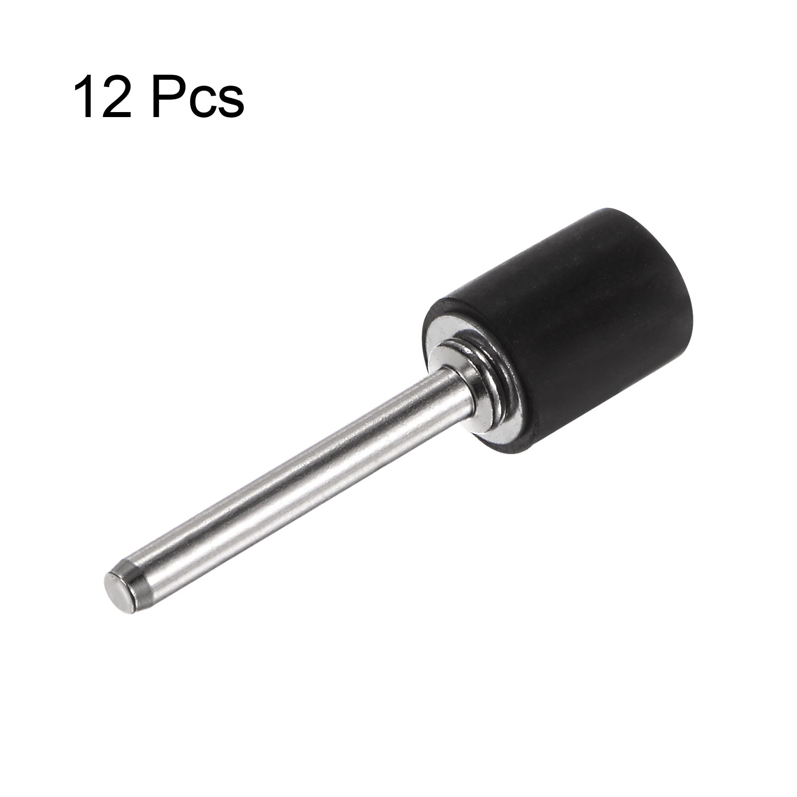 12pcs 3/8 Inch Sanding Drum Rubber Mandrels 1/8 Inch Shank Sanding Sleeve Holder