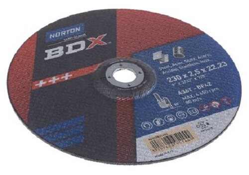 Norton BDX CUTTING DISCS 5Pcs 230mm Diameter, 2.5mm Thick,22.2mm Bore*Aust Brand