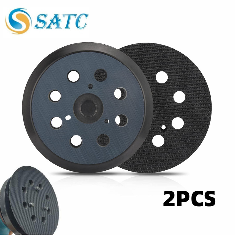 2PCS 5in Orbital Sander Replacement Pad Hook Loop for Dewalt/Makita/Porter Cable