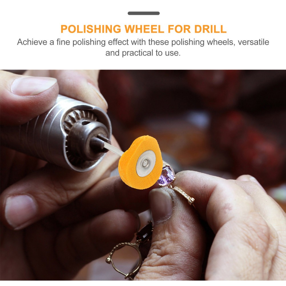 50 Pcs Polishing Buffing Wheel Brush Mini Kit for Jewelry Watch Repair