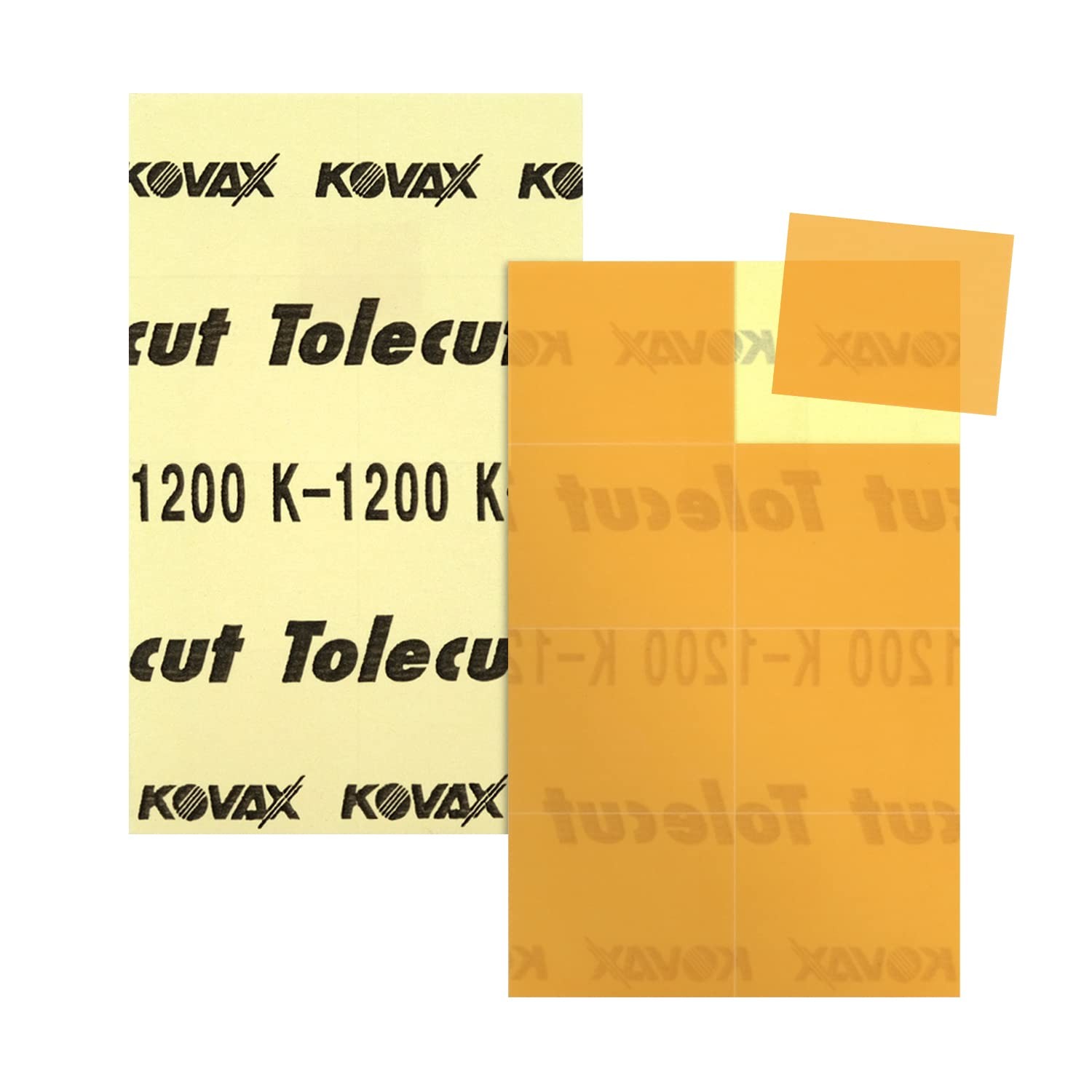 Tolecut PSA 8-Cut Block Sanding Sheets, Orange K-1200, 191-1526, 25 Sheets