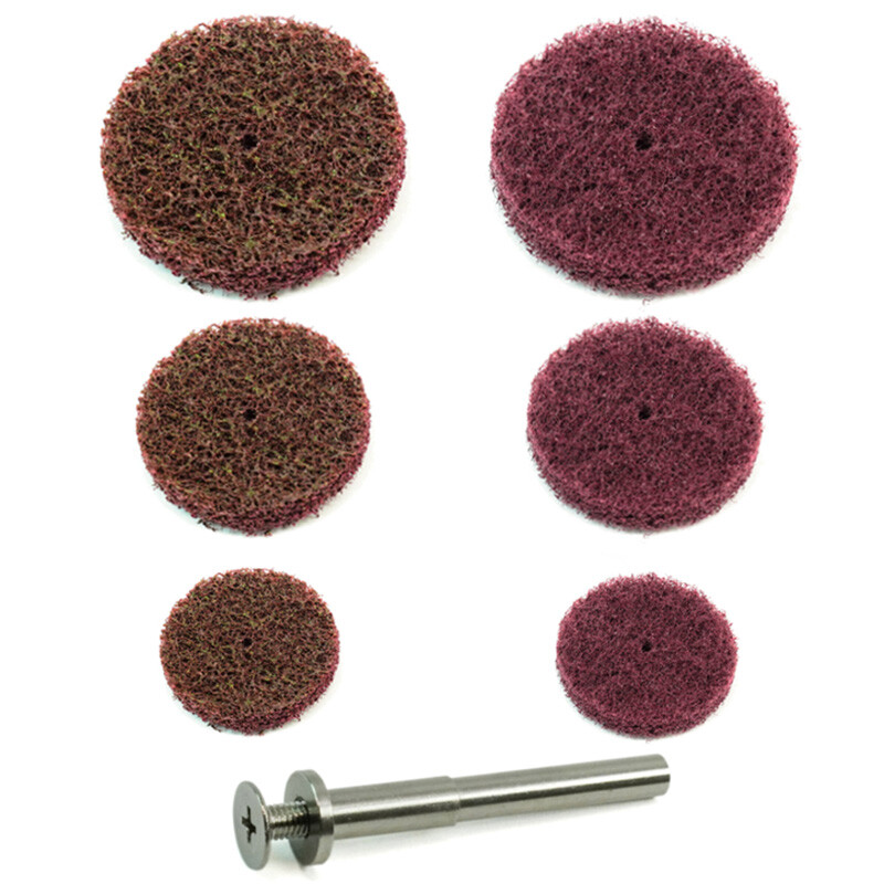 Mini Cleaning Wheel Kit 180 400 Grit | Die Grinder Dremel Scotch Pad Polishing