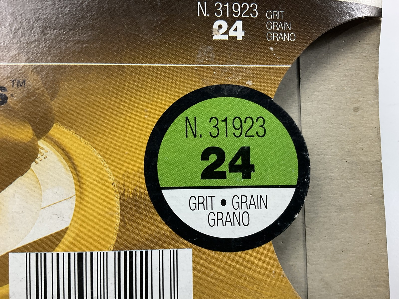 3M 31923 Green Corps 24 Grit Grinding Disc, 2 / Pack, 7 In X 7/8 In