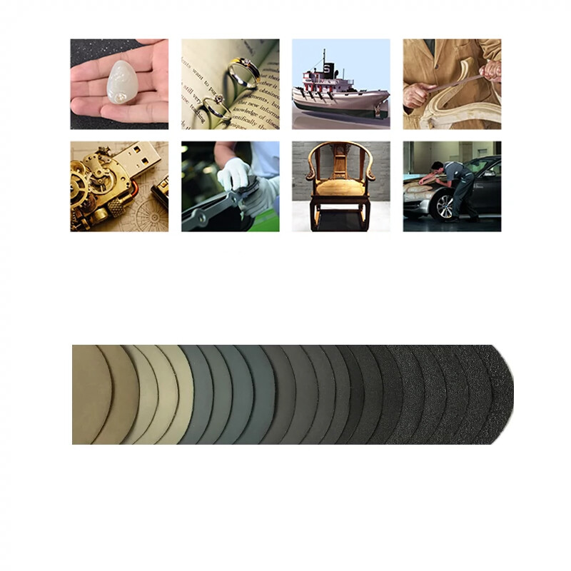 3″ (75mm) Wet And Dry Sanding Discs Flocking Round Sandpaper Pads 60-10000 Grit