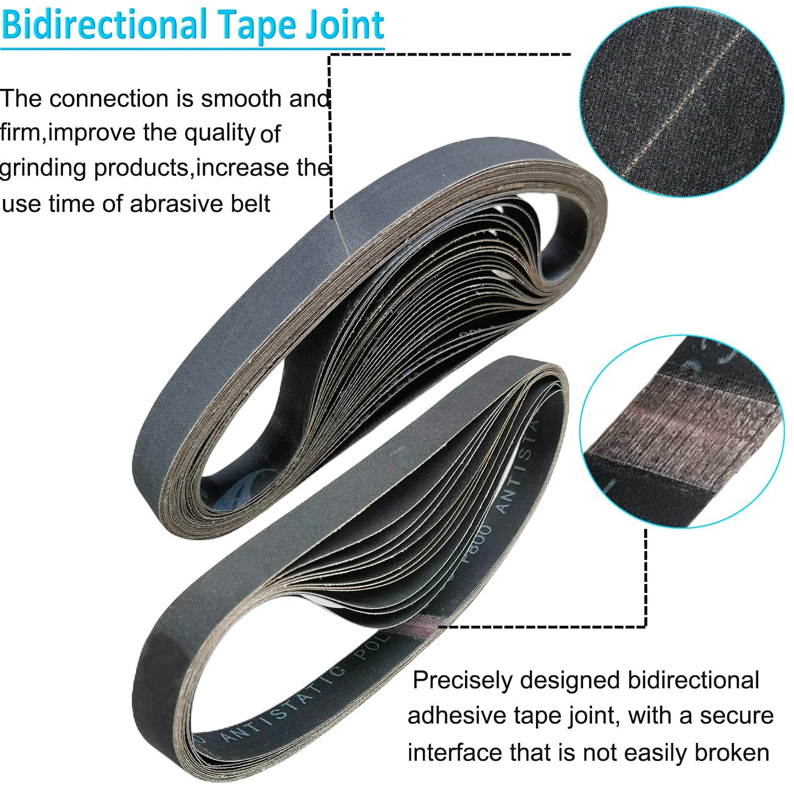 12 Pack 1 x 42 Inch Silicon Carbide Sanding Belts Assortment -120 240 400 600…