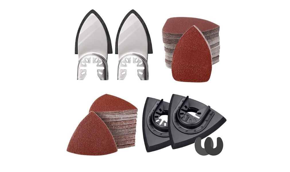 206Pcs Oscillating Tool Detail Sanding Pads Kit 2Pcs Triangle Sanding Pads 2Pc