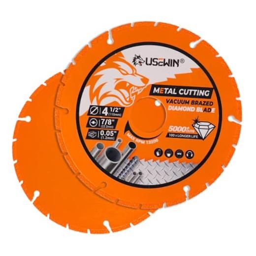 2 Pack Cut Off Wheels 4 1/2 Inch with 7/8″ Arbor, Angle 2.0, 4 1/2 x 7/8 Inch