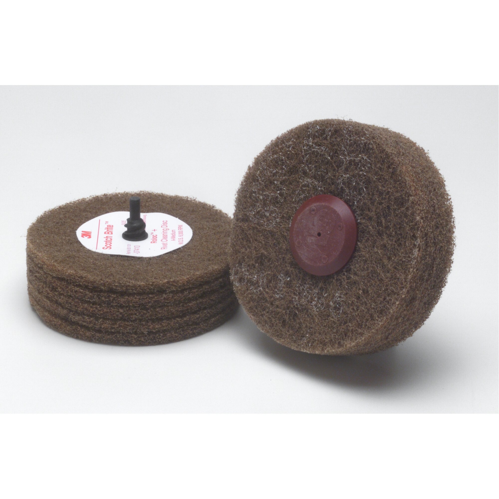 Scotch-Brite Rivet Cleaning Disc 07410, 4 in x 1-1/4 in A MED