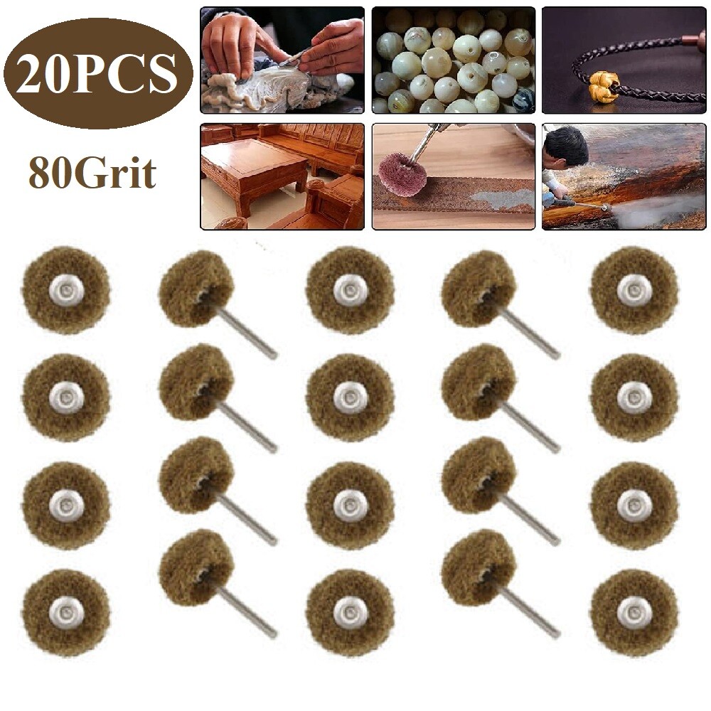 Abrasive Wheel Polishing Buffing Pad Power Tools for Rotary Tool Drill Bits 80#