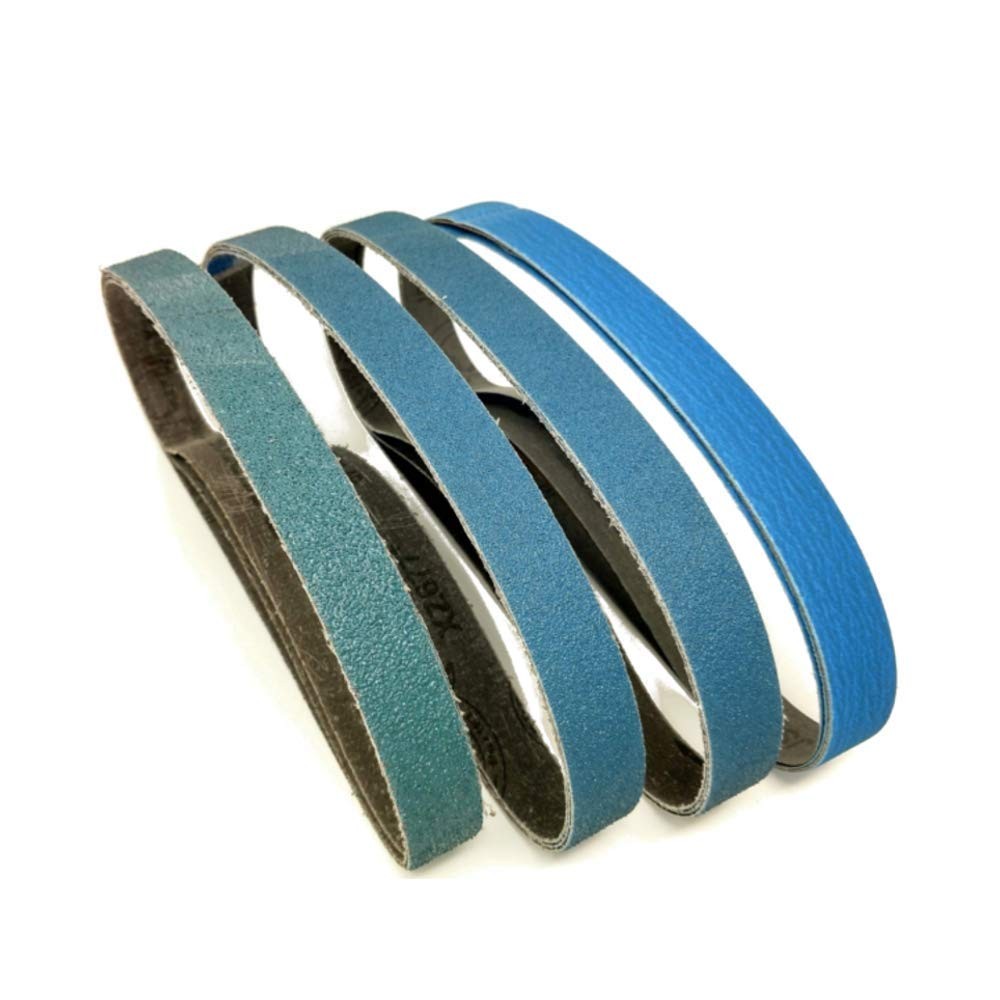 3/8 Inch X 13 Inch Zirconia Sanding Belts 4 Each Of 40/60/80/120 Assorted Grits
