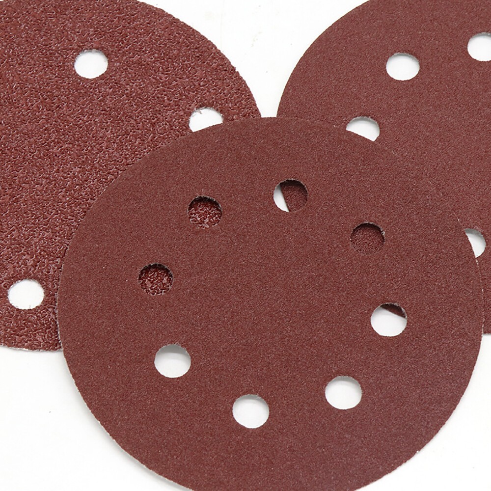 125mm 5″ Sanding Discs 40-2000 Grit Orbital Sander Sheets Sandpaper 8 Hole Pads