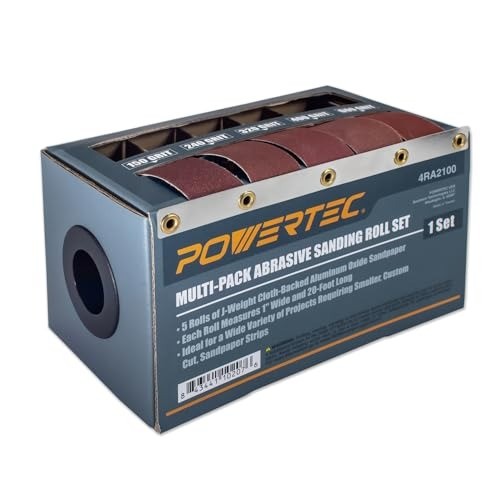 Convenient 5-Roll Sanding Set – 1″ x 20 Ft, Perfect for a Variety of Projects