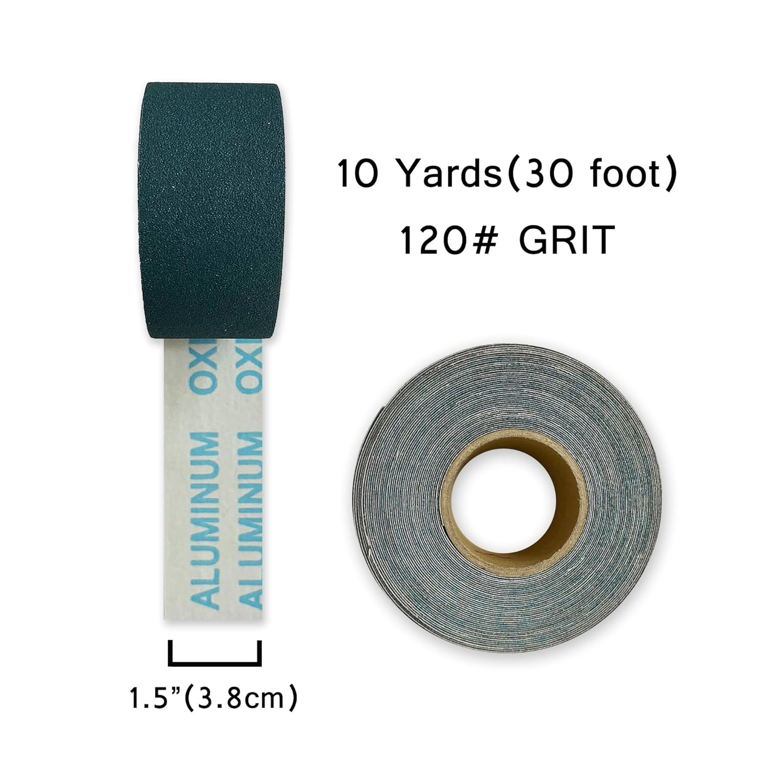 Waterproof Emery Cloth Roll Grit 120 Abrasive Wet of Dry Sandpaper 1.5 Inch X