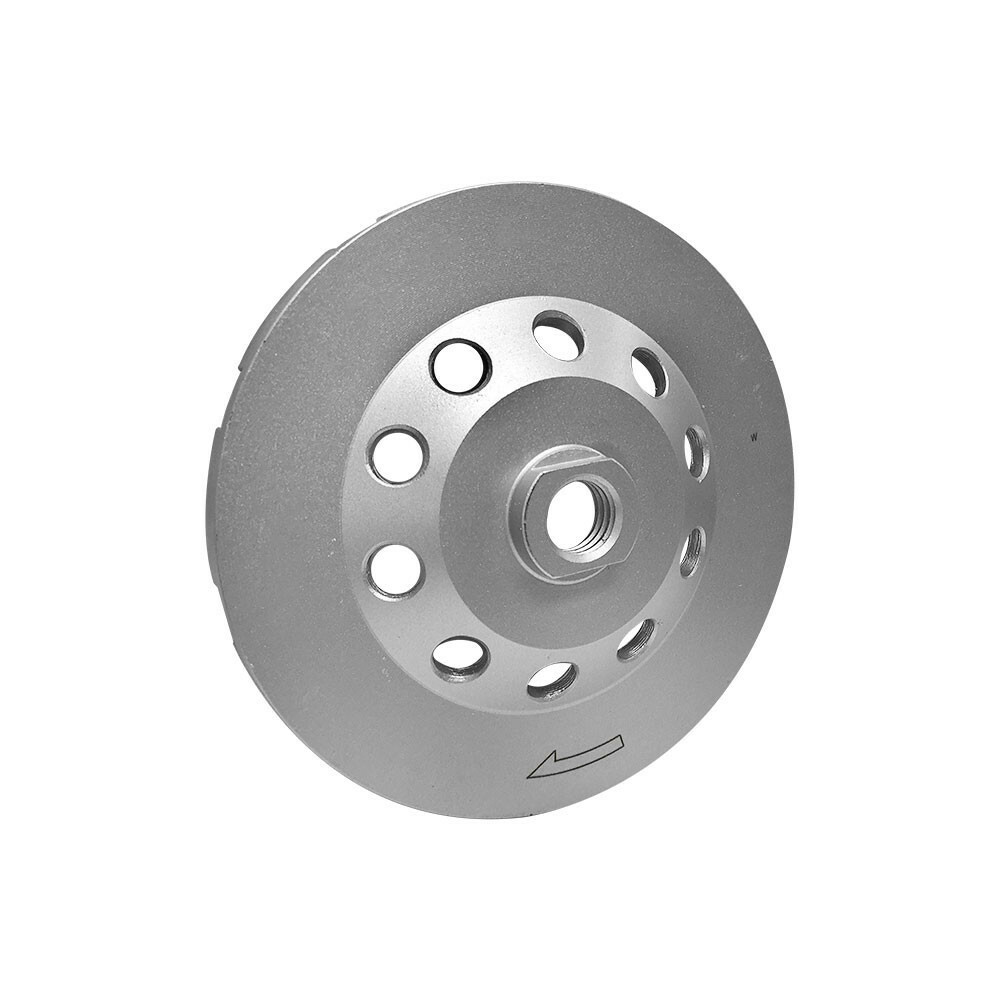 4″ Double Row Diamond Grinding Cup Wheel General Purpose Wet Dry 5/8″- 11 Arbor