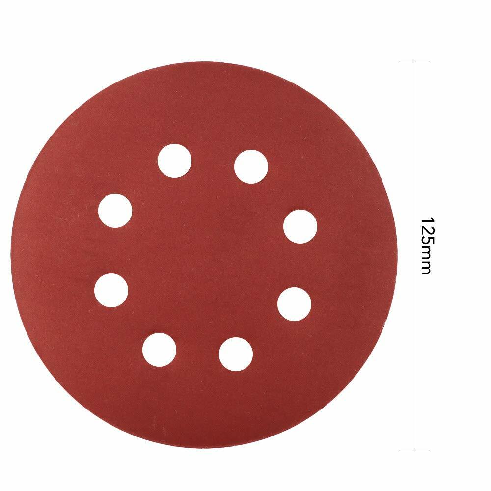 5inch Sanding Discs 800-2000 Grit Hook Loop 8-Hole Orbital Sander Pad Sandpaper