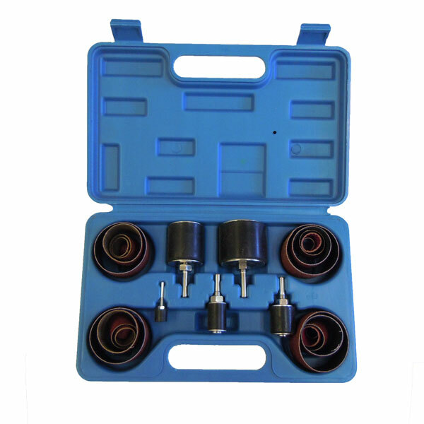 25 pc Sanding Drum Set for Woodworking Drill Press Sander Round Sleeves Tool Kit