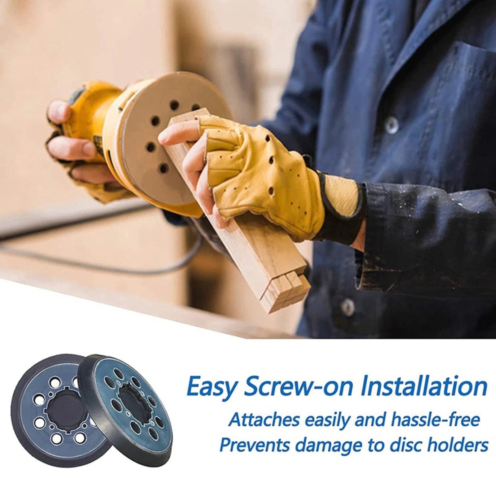 5″ 4-Screw Orbital Sander Pad Replacement Hook Loop For Dewalt DWE6421 N329079