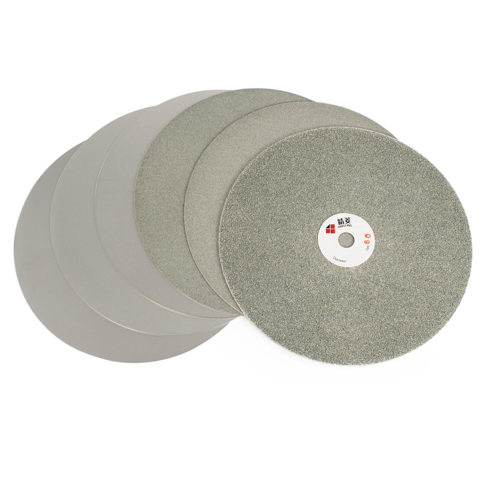 7Pcs 6″ inch Diamond Grinding Disc Grit 80-3000 Set Flat Lap Disk Coated