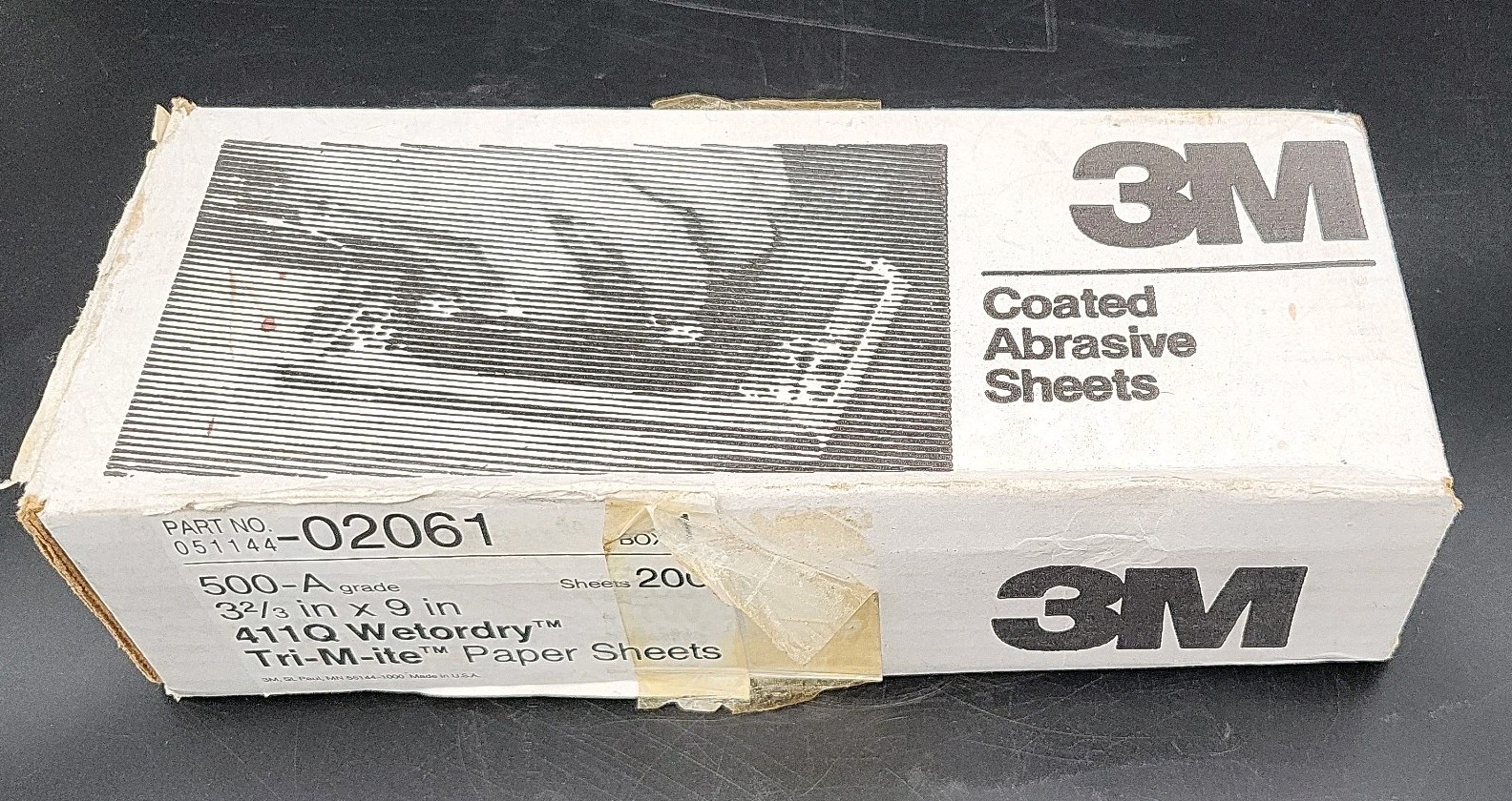 3M 500-A WETORDRY 411Q Tri-M-ite Paper Sheets 3-2/3 in X 9 in 051144-10713