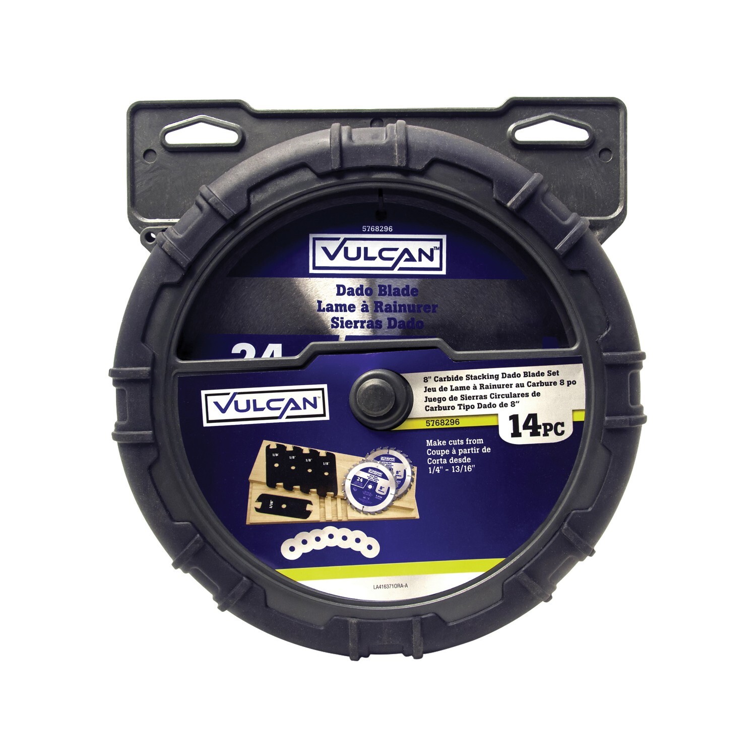 NEW Vulcan 12 Piece 8″ Dado 24 Tooth Saw Blade Set & Case Carbide 5768296