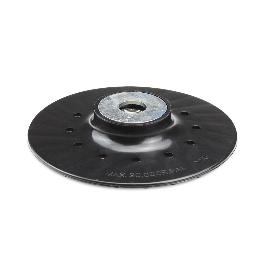 10 Pack- 5″ x 5/8″-11 Resin Fiber Disc Backing Pad w/ Lock Nut for Angle Grinder