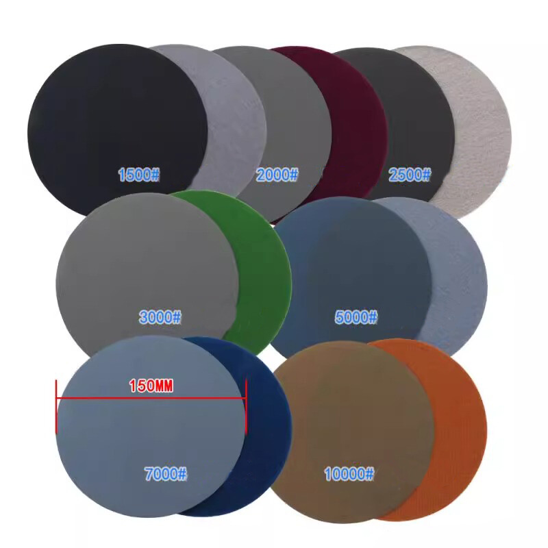 6 Inch 150mm Wet & Dry Sponge Sanding Discs 1500-10000 Grit Hook&Loop Sandpaper