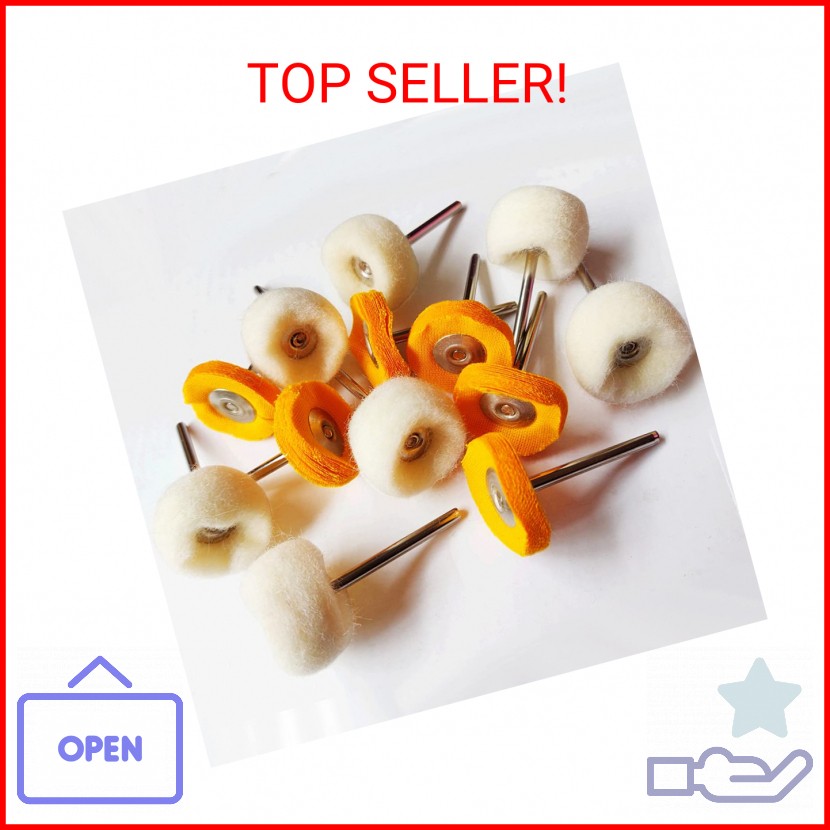 78 Pcs Polishing Buffing Wheel Set for Dremel Polishing Kit Felt Wool Cotton 1/8