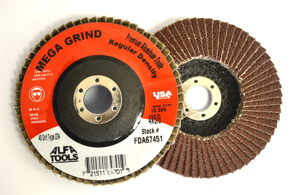 Alfa Tools FDZ67478 4 1/2″ x 7/8″ x 120 Grit T27 Zirconia Flap Disc (5 Pack)