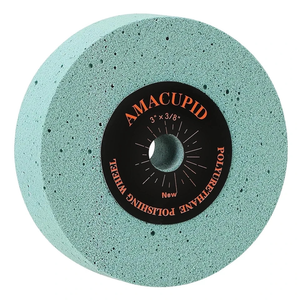 Elastic Polyurethane Buffing Wheel 3 Inch 2000 Grit. for Mini Small Bench Gri…