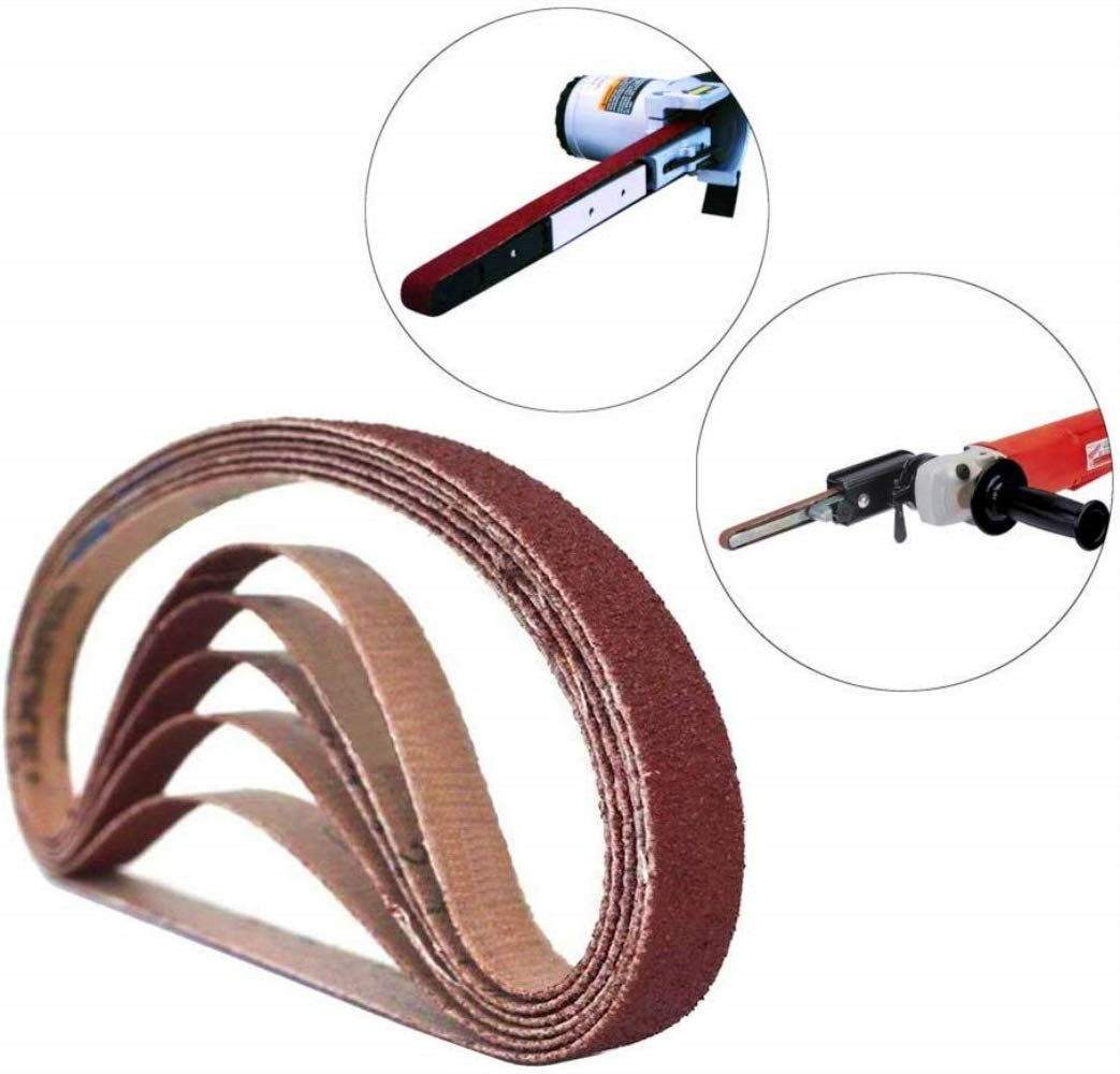 1/2 X 18 Inch Sanding Belt Sandpaper, 80 Grit Aluminum Oxide Air File Sanding…
