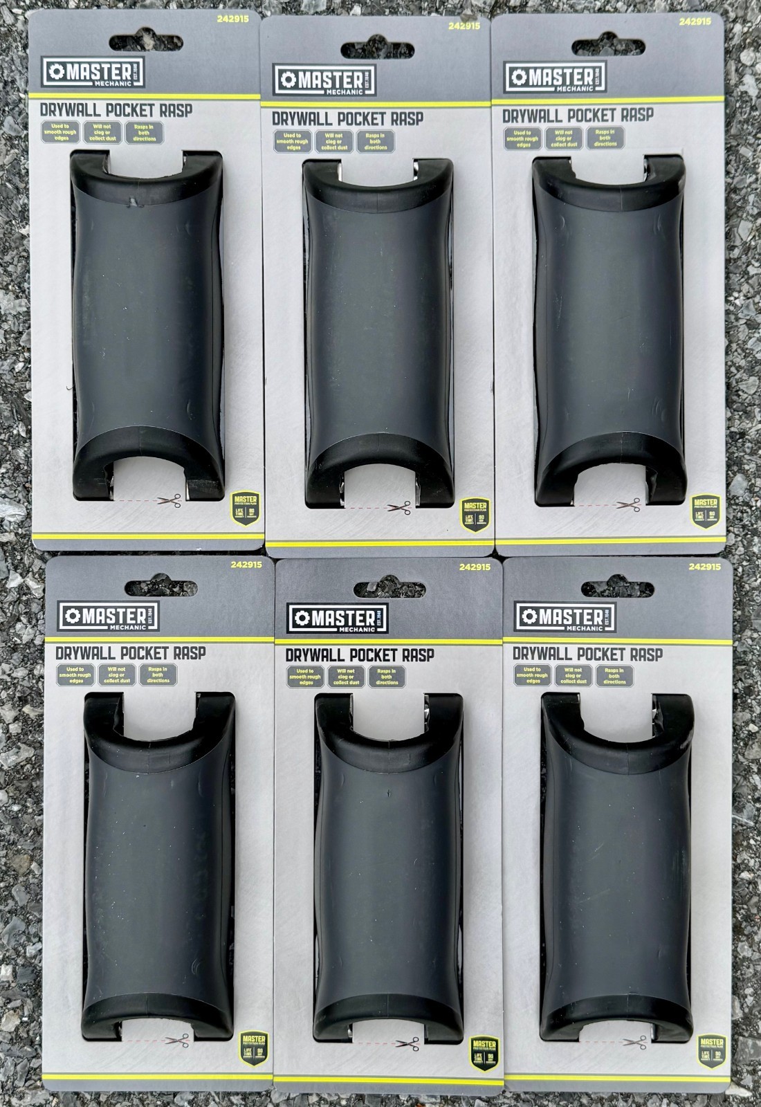 Master Mechanic Drywall Pocket Rasps (6 Count) NEW