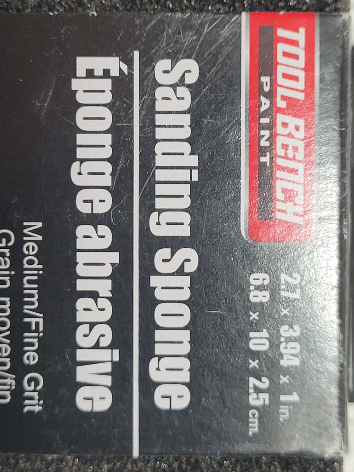 2 Pack SANDING SPONGE DRY & WET ABRASIVE MEDIUM/FINE GRIT 2.7″ x 3.9″ x 1″