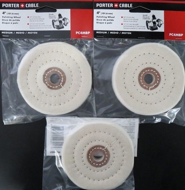 Porter Cable PC4MBP 4″ Firm Buffing Pad White 3PKS