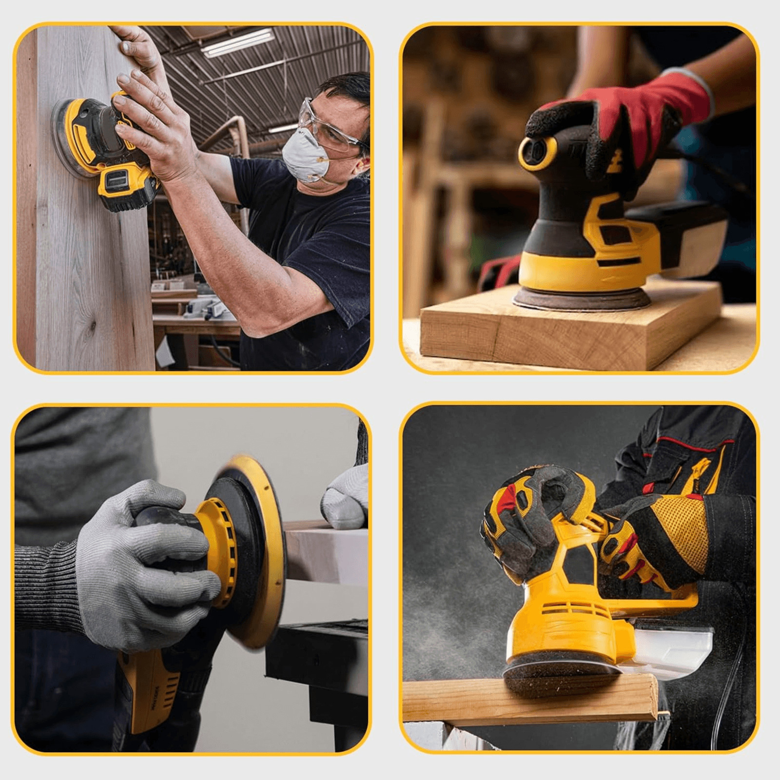 IPELY 5-Inch Orbital Sander Replacement Pad (2-Pack)