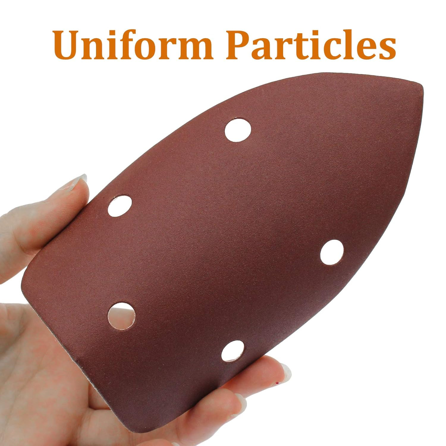 50 Pcs 400 Grit Mouse Detail Sander Sandpaper 5 Hole Mouse Sandpaper Hook and Lo