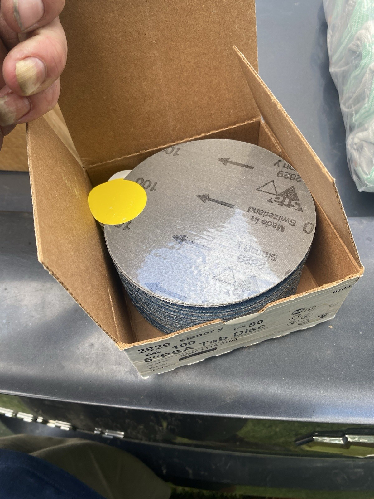 5” PSA tab disc 100grit 50 Count Lot Of 14 Total New